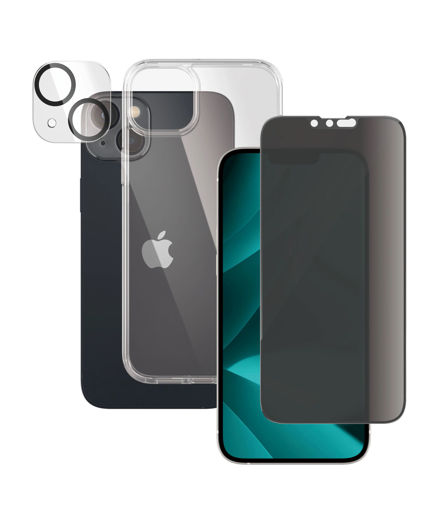 Picture of PanzerGlass Bundle (UWF + HardCase + Lens) for iPhone 14 Plus - Privacy