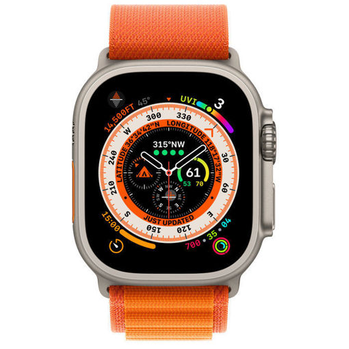 Picture of Apple Watch Ultra GPS + Cellular 49MM Titanium Case with Alpine Loop Small - Orange
