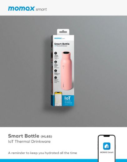 Picture of Momax Smart Bottle IoT Thermal Drinkware - Pink