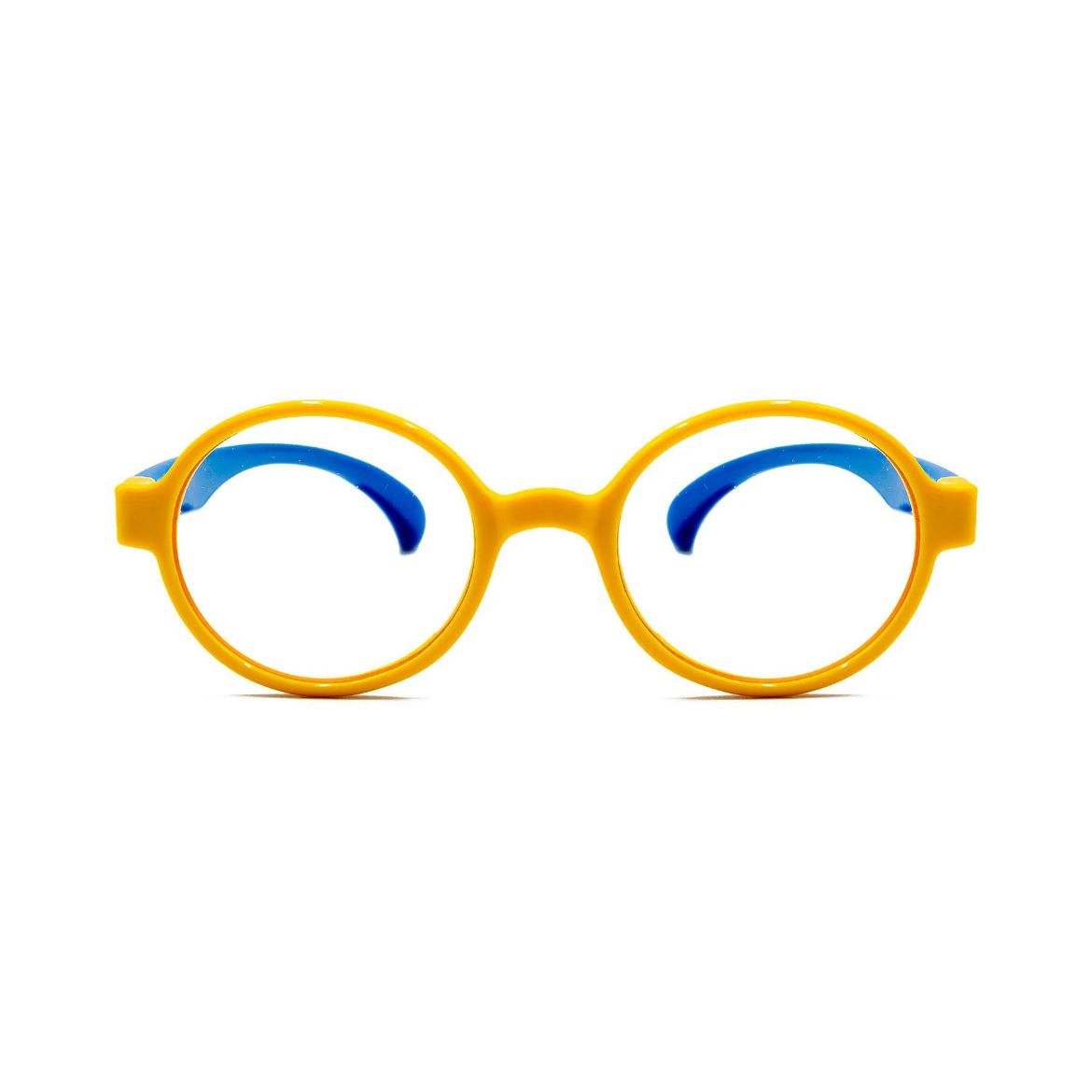 Picture of Specs Round Frame Kids Screen Glasses - Yellow/Blue