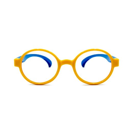 Picture of Specs Round Frame Kids Screen Glasses - Yellow/Blue