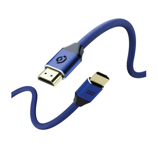 Picture of Powerology 8K HDMI to HDMI Braided Cable 3M - Navy Blue