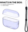 Picture of Ahastyle Case for AirPods Pro 2 - Transparent Lavender