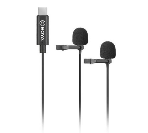 Picture of Boya Dual Digital lavalier for Android/Mac/Windows - Black