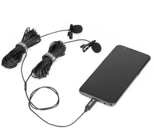 Picture of Boya Dual Digital lavalier for Android/Mac/Windows - Black