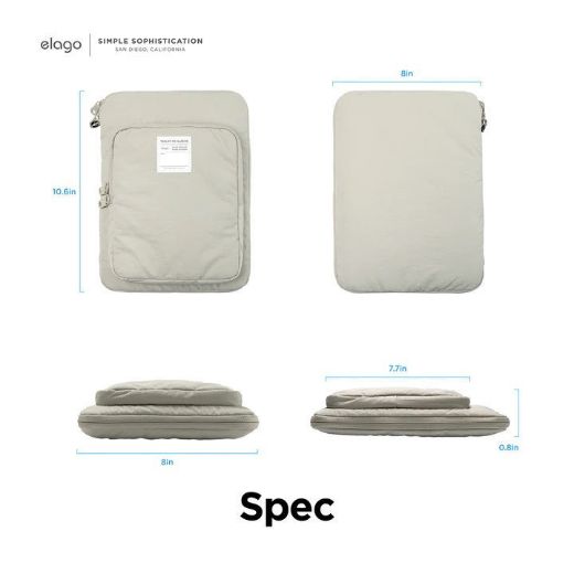 Picture of Elago Sleeve for Tablet and Laptop 12-14 Inch - Stone