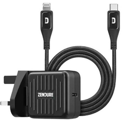 Picture of Zendure Bundle Kit SuperPort 20W with Cable type C to Lightning Quick Charger - Black