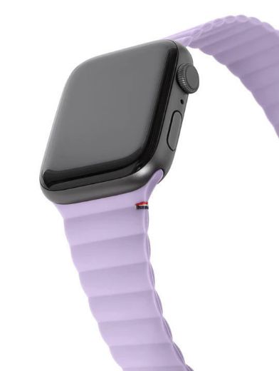 Picture of Decoded Silicone Magnet Traction Lite Strap for Apple Watch 41/40/38mm - Lavender