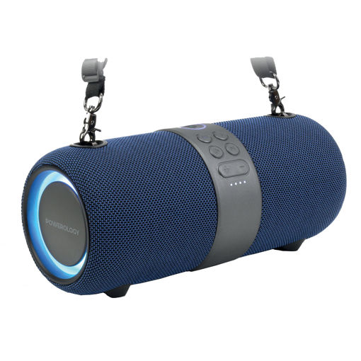 Picture of Powerology Cypher Portable Bluetooth Stereo  Speaker - Dark Blue