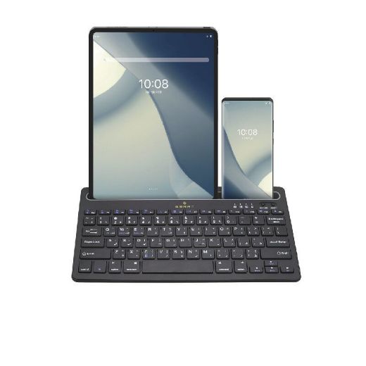 Picture of Smart Bluetooth Keyboard Compatible with Multi Devices Support English/Arabic Keys - Black