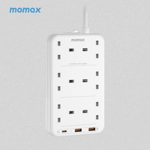 Picture of Momax One Plug PD 20W 6-Outlet Power Strip - White