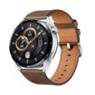 Picture of Huawei Watch GT 3 Stainless Steel - Brown Leather Strap