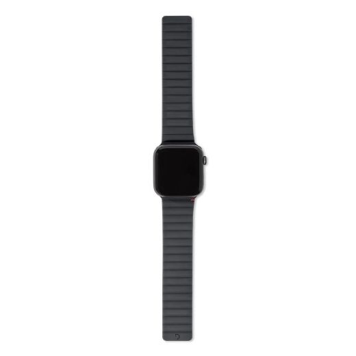 Picture of Decoded Silicone Magnet Traction Lite Strap for Apple Watch 49/45/44/42mm - Charcoal