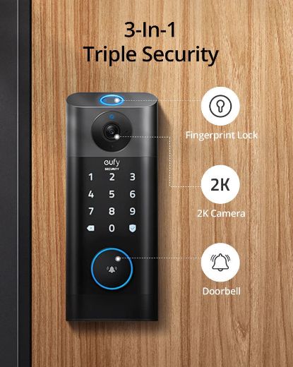 Picture of Eufy Video Smart Lock Finger Print/Wi-Fi - Black