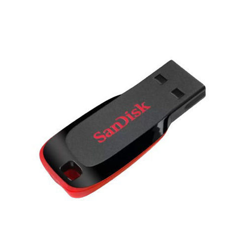 Picture of Sandisk 32GB USB 2.0 Flash Drive Cruzer Blade - Black/Red