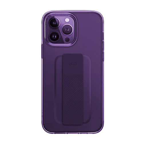 Picture of Uniq Hybrid Case for iPhone 14 Pro Max Heldro Mount Series - Fig Purple