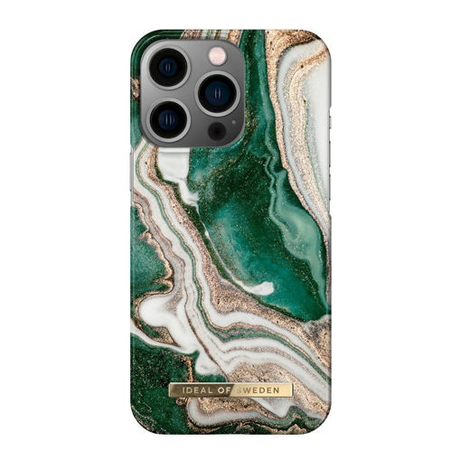 Picture of Ideal of Sweden Fashion Case for iPhone 14 Pro - Golden Jade Marble