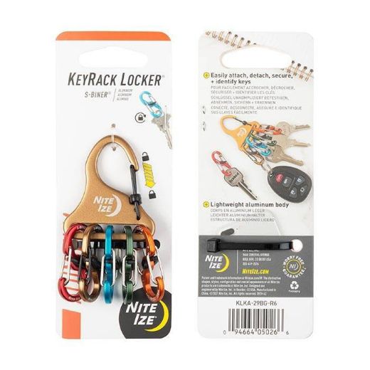 Picture of Niteize KeyRack Locker S-Biner Aluminum - Assorted