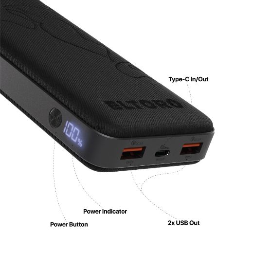 Picture of Eltoro Ultra Charge Mate Power Bank 20000mAh 45W - Black