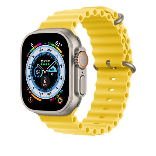 Picture of Apple Watch Strap Extension Only 49mm Ocean Band - Yellow