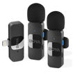 Picture of Boya Smallest 2.4Ghz Wireless Micorphone with Lightning Connector for iOs Device( 2TX+1RX) - Black