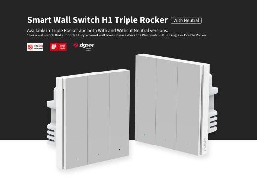 Picture of Aqara Smart Wall Switch H1 (With Neutral, Triple Rocker)