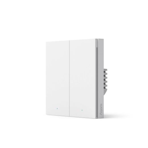 Picture of Aqara Smart Wall Switch H1 (With Neutral, Double Rocker) - White 