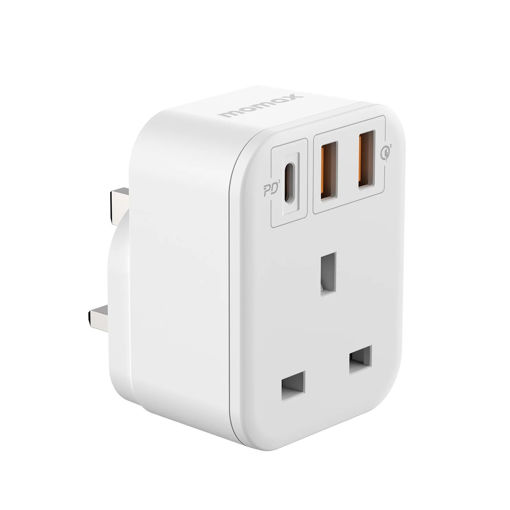Picture of Momax OnePlug PD 20W 1-Outlet Cube Extension Socket - White