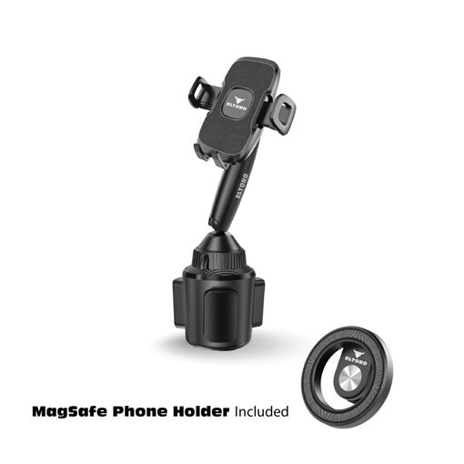 Picture of Eltoro Car Cup Holder Phone Mount with MagSafe Phone Holder - Black