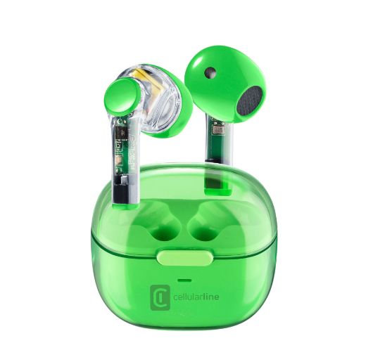 Picture of Cellularline Fine Bluetooth Earphones TWS Universal - Green