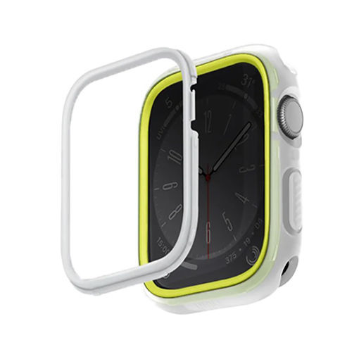 Picture of Uniq Moduo Apple Watch Case With Interchangeable Pc Bezel 45/44mm - Lime/White