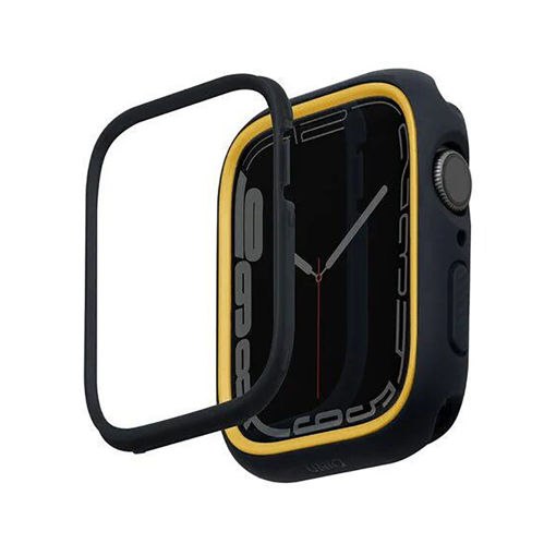 Picture of Uniq Moduo Apple Watch Case With Interchangeable Pc Bezel 41/40mm - Black/Mustard