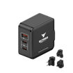 Picture of Eltoro Power Plug 65W Home Charger GaN Tech PD3.0/QC3.0 with Travel Plug - Black