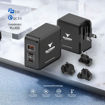 Picture of Eltoro Power Plug 65W Home Charger GaN Tech PD3.0/QC3.0 with Travel Plug - Black