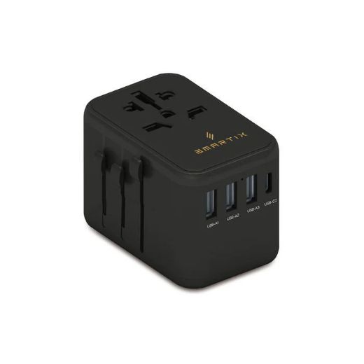 Picture of Smart Premium GaN 61W International Travel Adapter - Black