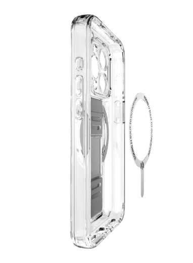 Picture of Itskins Avana Grip-It Series Case Magsafe Compatible With Camera Lens Protector for iPhone 15 Pro - Clear