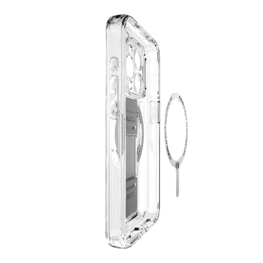 Picture of Itskins Avana Grip-It Series Case Magsafe Compatible With Camera Lens Protector for iPhone 15 Pro Max - Clear