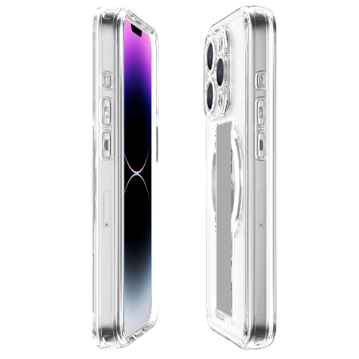 Picture of Itskins Avana Grip-It Series Case Magsafe Compatible With Camera Lens Protector for iPhone 15 Pro Max - Clear