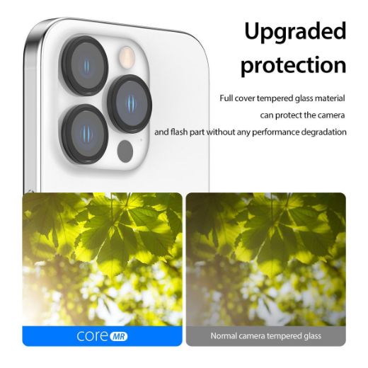 Picture of Araree C-Sub Core MR Indiviual Metal Ring Camera Lense Protector Glass for iPhone 15 Pro/15 Pro Max - Clear