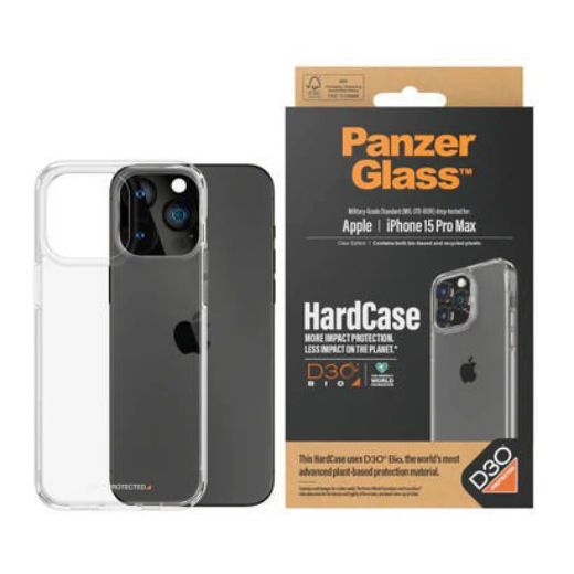 Picture of PanzerGlass Hard Case with D3O for iPhone 15 Pro Max - Clear