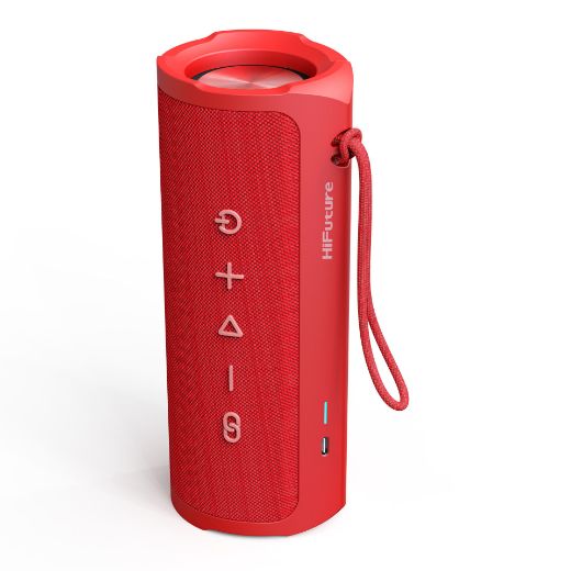 Picture of HiFuture Ripple Outdoor Bluetooth Speaker - Red 