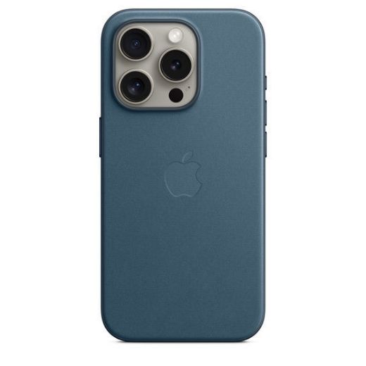 Picture of Apple iPhone 15 Pro FineWoven Case with MagSafe - Pacific Blue