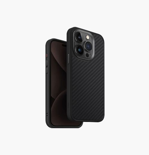 Picture of Uniq Hybrid Case for iPhone 15 Pro Max Magclick Charging Keva Carbon - Black