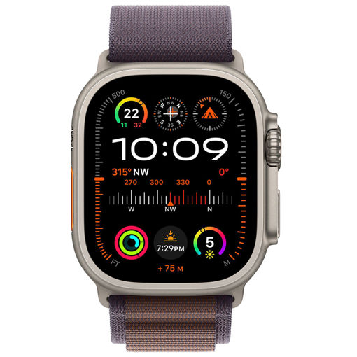 Picture of Apple Watch Ultra 2 GPS + Cellular 49mm Titanium Case with Alpine Loop Medium - Indigo