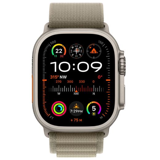 Picture of Apple Watch Ultra 2 GPS + Cellular 49mm Titanium Case with Alpine Loop Small - Olive