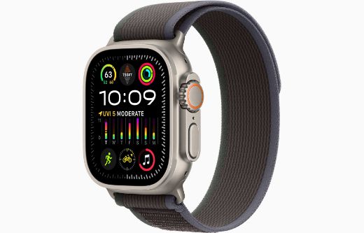 Picture of Apple Watch Ultra 2 GPS + Cellular 49mm Titanium Case with Trail Loop S/M - Blue/Black