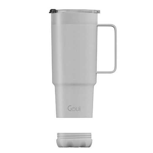 Picture of Goui Tumbler Stainless Steel Cup with Handle - White