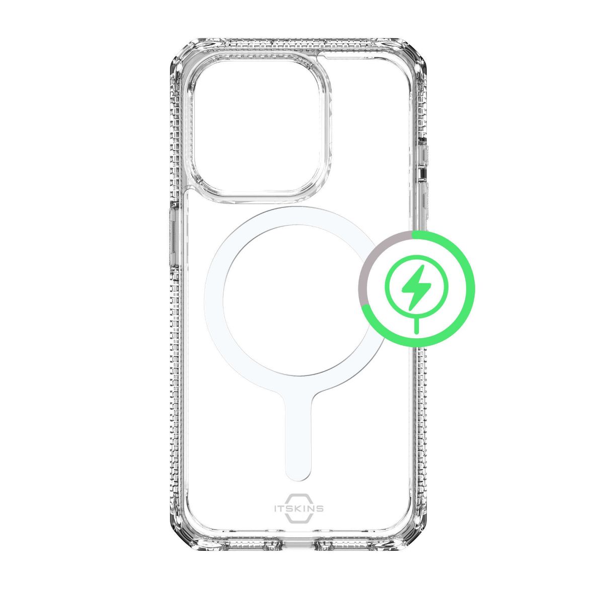 Picture of Itskins Hybrid Clear Case Compatible With Magsafe for iPhone 15 Pro - Transparent