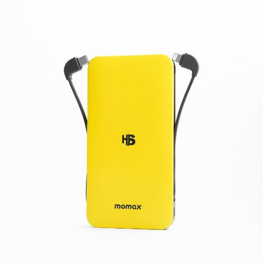 Picture of Momax TOUCH 2 Wireless Battery Pack 10000mAh + Magnetic Wallet Card - Yellow