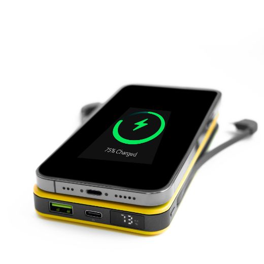 Picture of Momax TOUCH 2 Wireless Battery Pack 10000mAh + Magnetic Wallet Card - Yellow